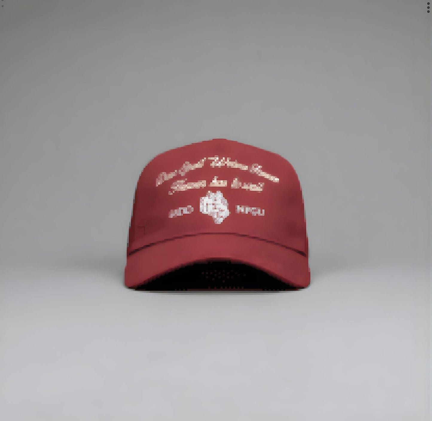 Darc Sport Heaven 5 Panel Hat - Oxblood