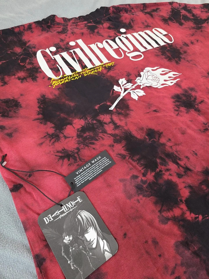 Civil Regime Deathnote American Classic Oversized Tee - Lava Wash