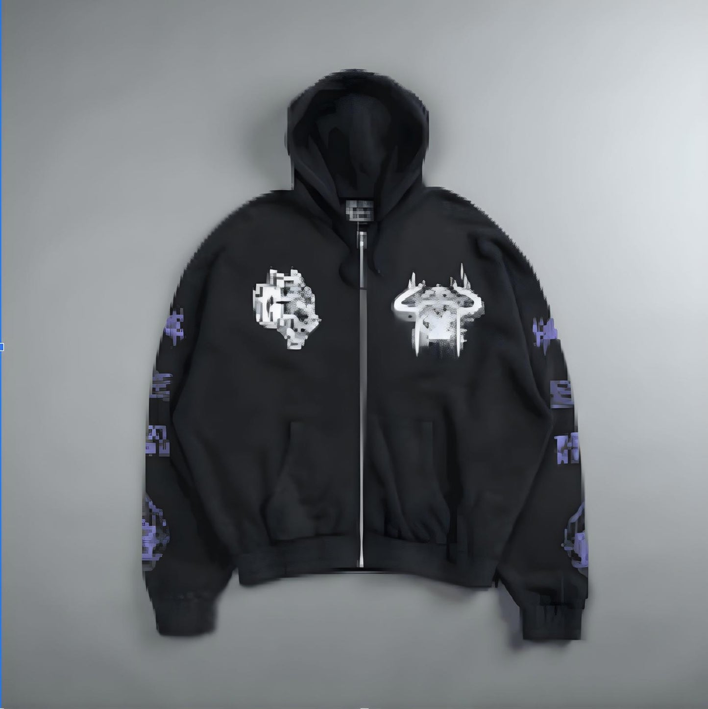Us Vs. Them "Vintage Chambers" Zip Hoodie - Black | Size Large