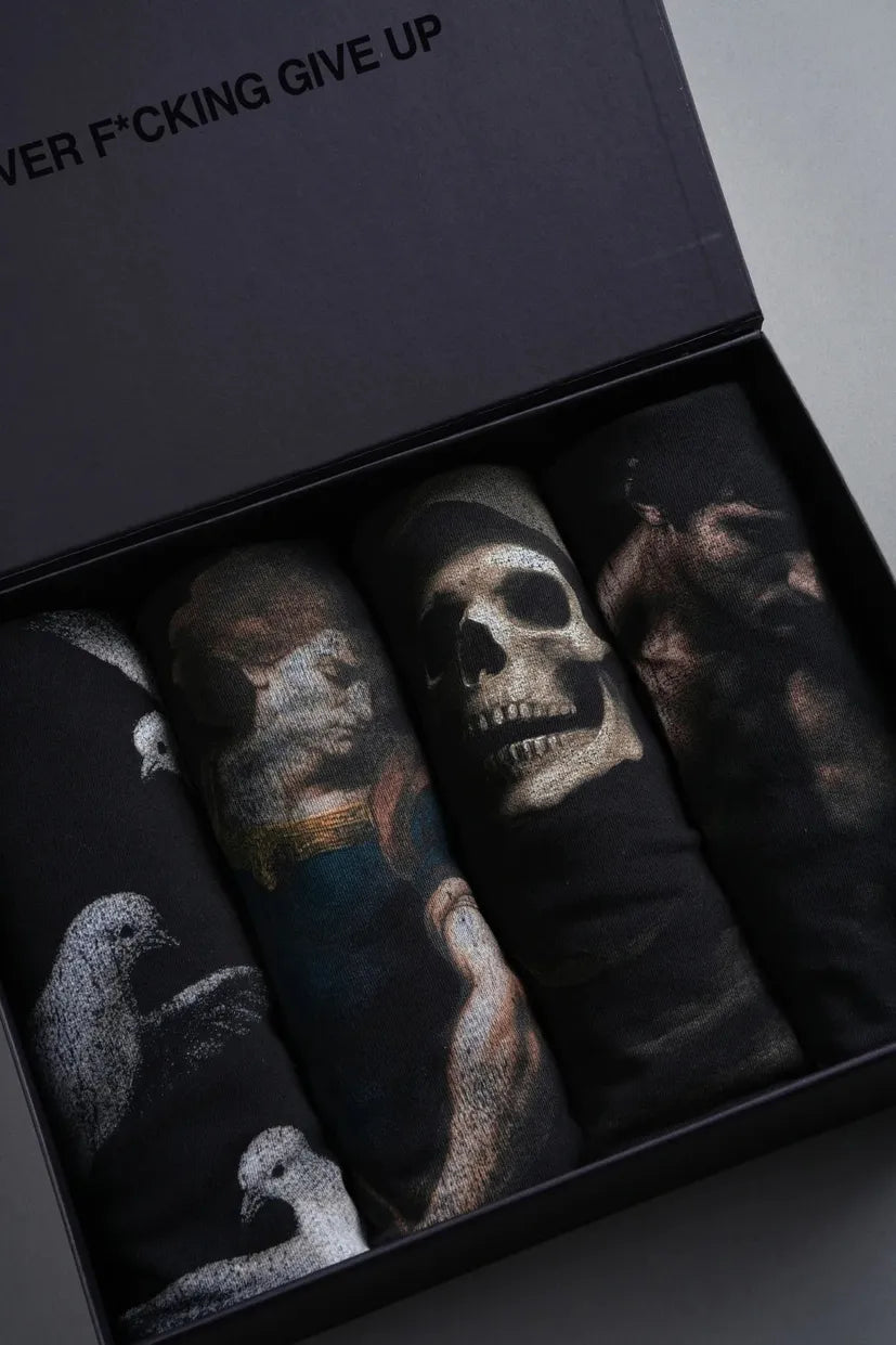 Darc Sport Fear Thou Not "Side-By-Side" Tee Box Set in Black | Size Large