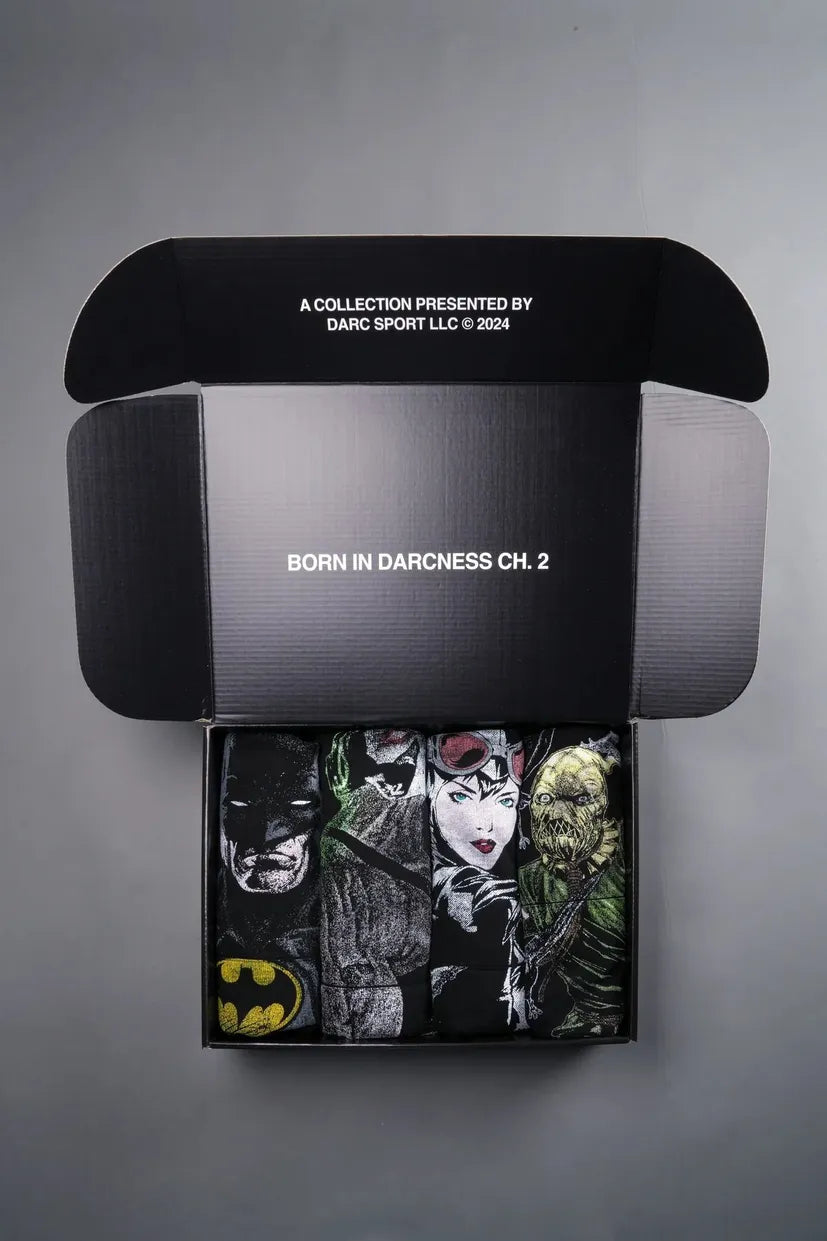 Darc Sport Batman "Side-By-Side" Bishop Hoodie Box Set in Black | Size XL